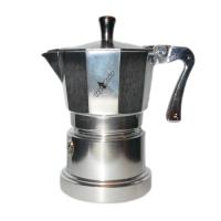 Гейзерная кофеварка Top Moka SuperTop Lucida на 3 чашки. Хромированная полимерная ручка. &nbsp;
